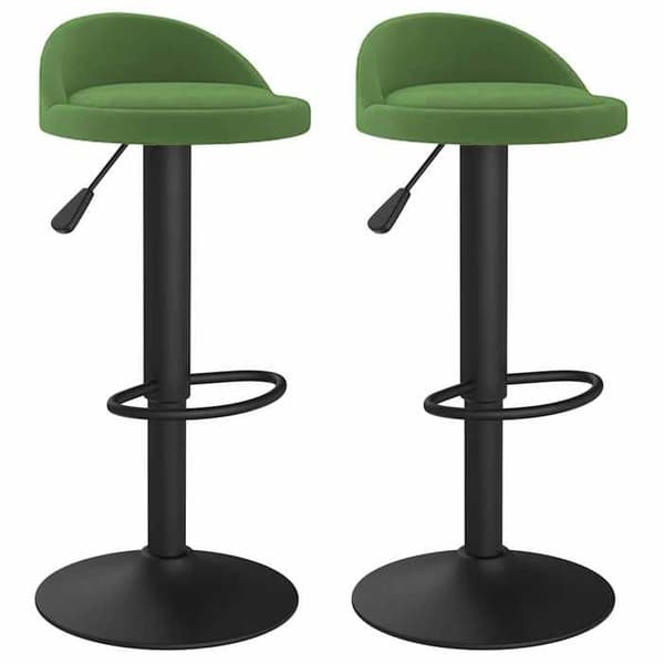 Maison Exclusive - Barstolar set om 2 mörkgrön sammet