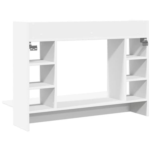Maison Exclusive - Väggkontor vit 105x48x75 cm ingenjörsträ