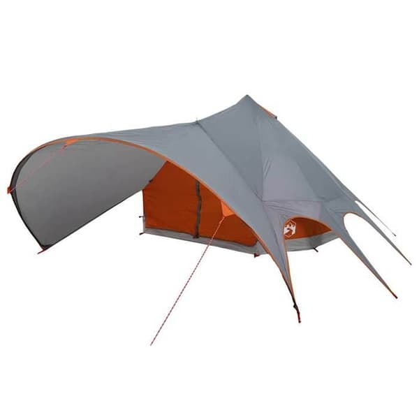 Maison Exclusive - Tält Teepee 7-personer Grå och orange