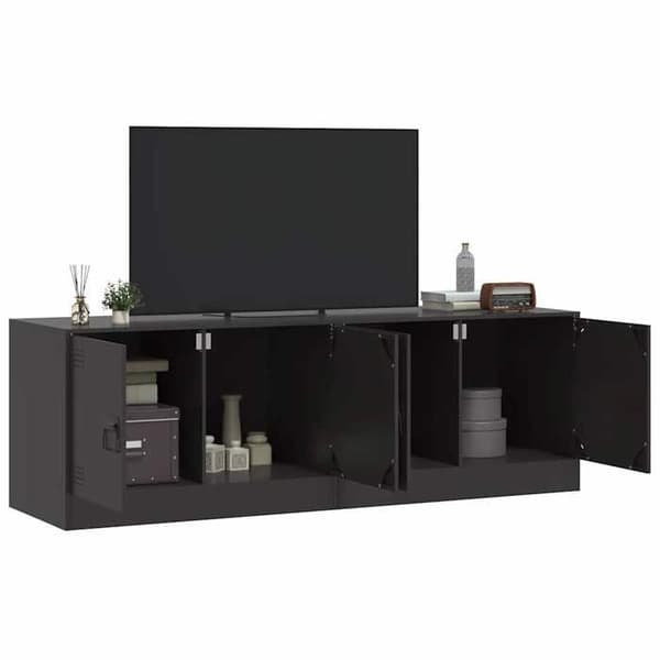 Maison Exclusive - TV-møbler 2 stk sort 67x39x44 cm stål