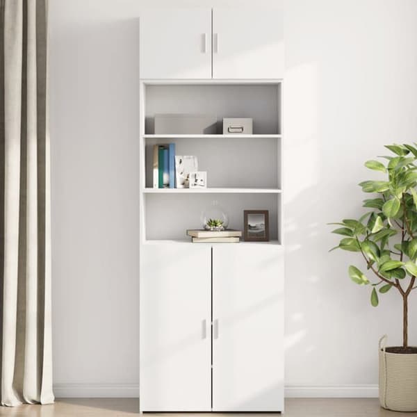 Maison Exclusive - Väggskåp vit 80x42,5x40 cm ingenjörsträ