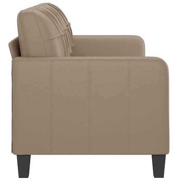 Maison Exclusive - Soffa 3-sits Cappuccino 180 cm Konstläder Cappuccino