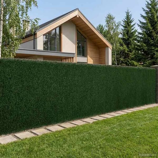Maison Exclusive - Kunstig Hæk Mørkegrøn 1 x 6 m PVC og Stål