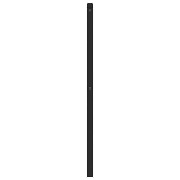Maison Exclusive - Musta metallinen sängynpääty 75 cm