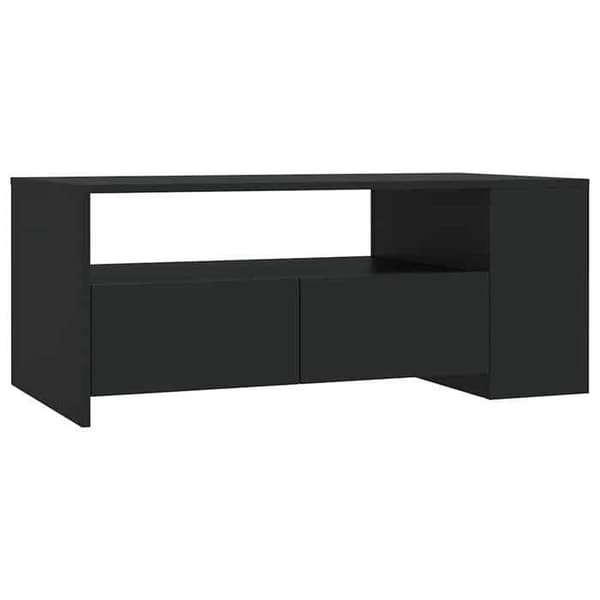 Maison Exclusive - Sort sofabord 102x55x42 cm i ingeniørtræ
