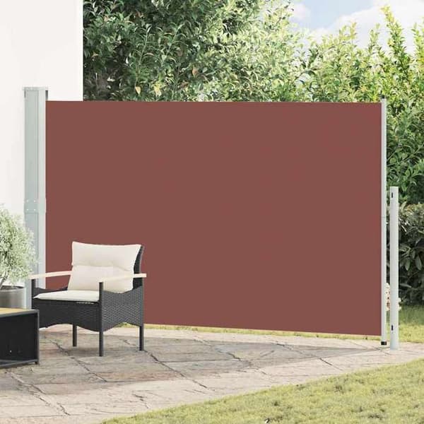 Maison Exclusive - Retractable sidotak för patio 180x314 cm Brun