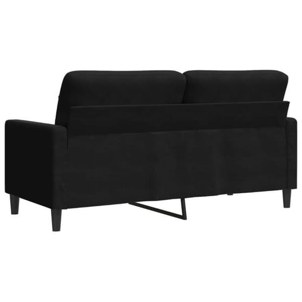 Maison Exclusive - Musta 2-paikkainen sohva 140 cm Sametti