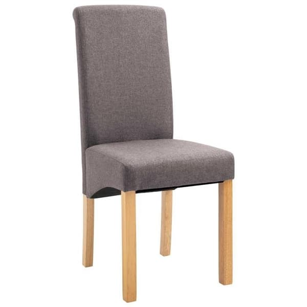 Maison Exclusive - Matstolar set om 4 taupe tyg mol