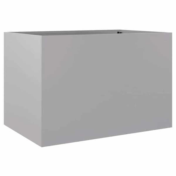 Maison Exclusive - Silverfärgad kruka 62x47x46 cm galvaniserat stål