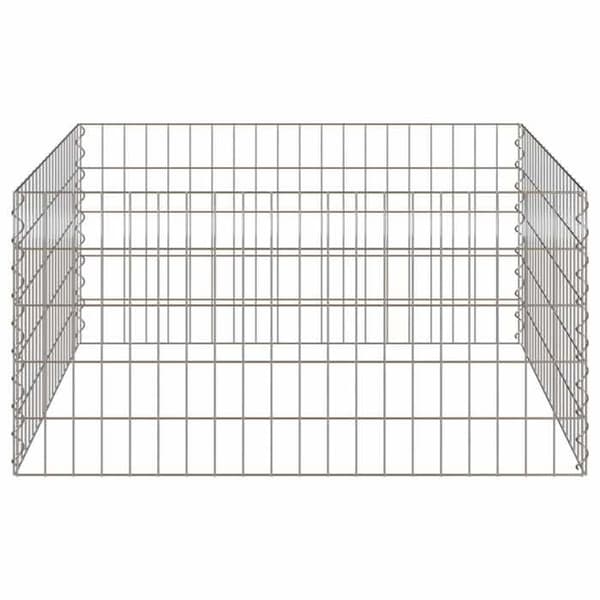 Maison Exclusive - Neliökompostori 100 x 100 x 50 cm Rautaa
