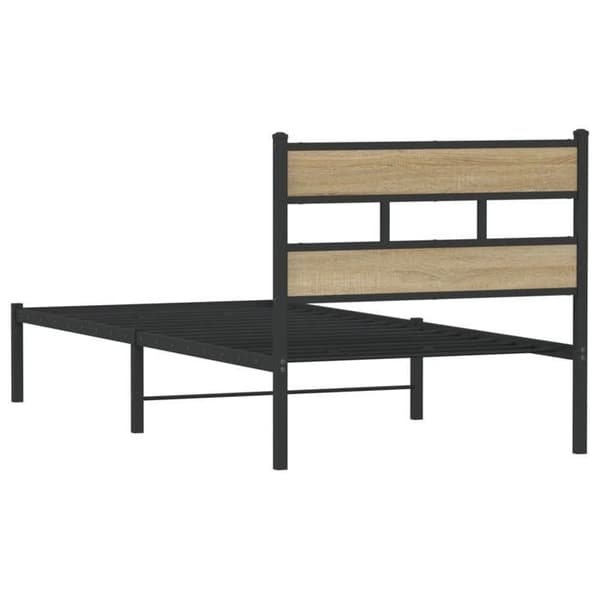 Sengestel - EKSKLUSIV HUS - Klassisk - Sonoma eg - 100 x 190 cm - Lamelseng Sonoma ek
