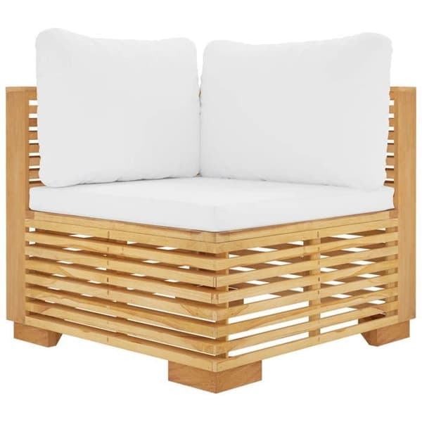 Maison Exclusive - Havegruppe 5 stk med puder i solid teaktræ