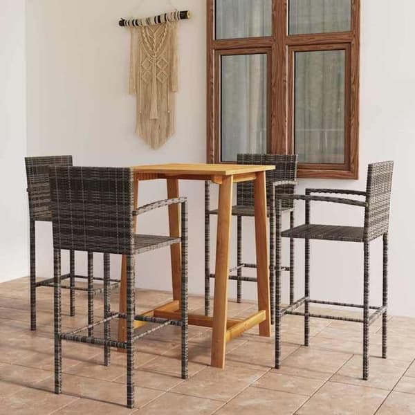 Maison Exclusive - Havebar sæt 5 stk Grå Grå