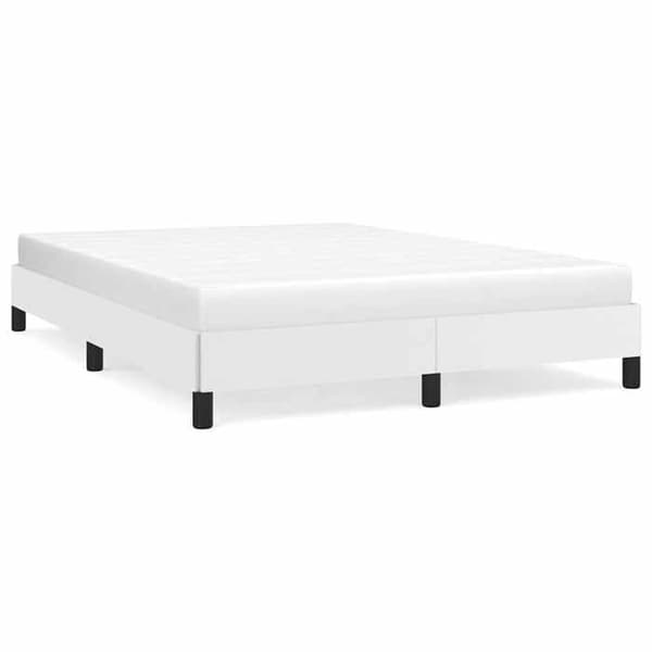Maison Exclusive - Sängram utan madrass vit 140x200 cm konstläder