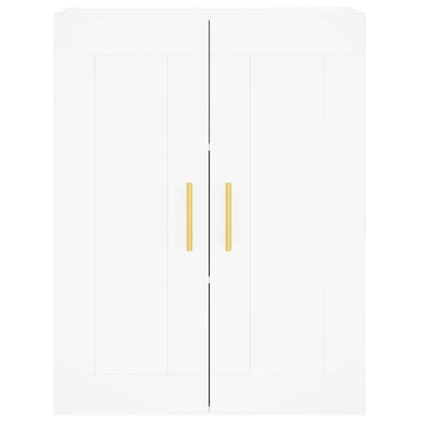 Maison Exclusive - Buffé hög Vit 69,5x34x180 cm Ingenjörsträ Vit