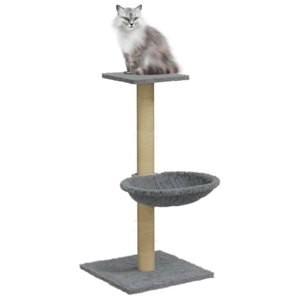 Maison Exclusive - Kattekradse med sisal klatretræ Lys grå 74 cm Ljusgrått