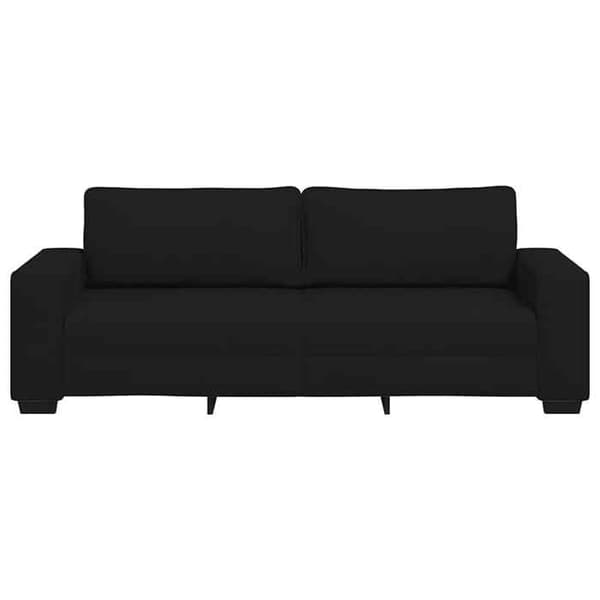 Maison Exclusive - Sort 3-personers sofa 220x77x82 cm stof