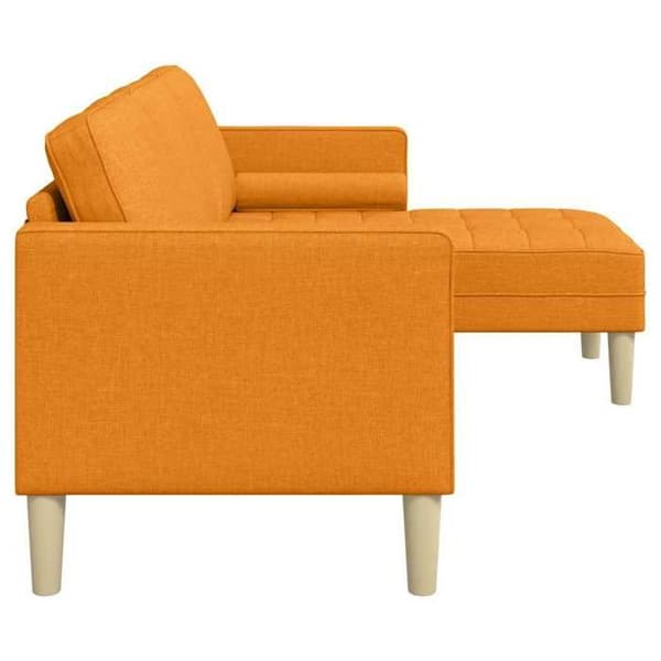 Maison Exclusive - Soffgrupp med mörkgula kuddar i polyester