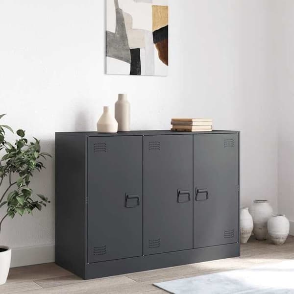 Maison Exclusive - Buffet antracit 99x39x73 cm stål