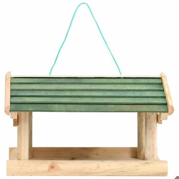 Maison Exclusive - Foderbræt til fugle i fyrretræ 35x29,5x21 cm