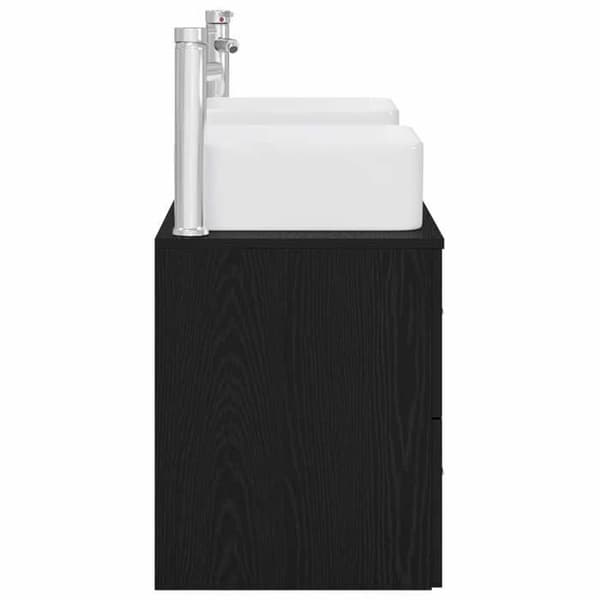 Maison Exclusive - Badeværelsesskabssæt 3 stk Sort 49,5 x 41 x 63 cm
