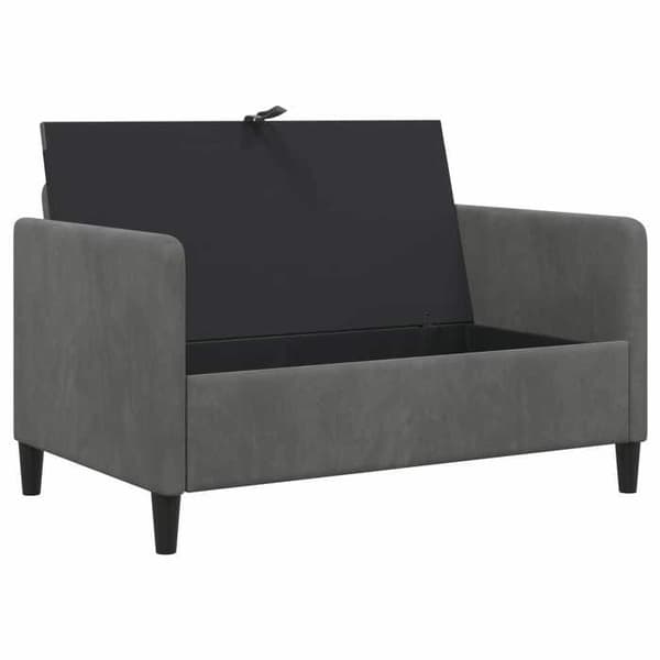 Maison Exclusive - Sofa med opbevaring Mørkegrå 122 x 78 x 87 cm Polyester