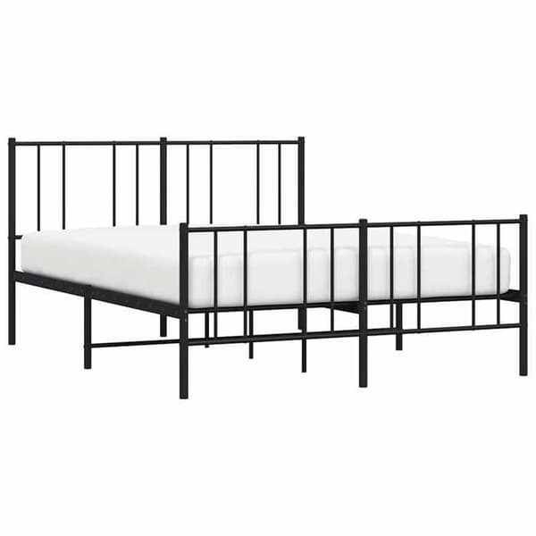 Sengestel - EKSKLUSIV HUS - Lamelseng - 160x200 cm - Sort stål - Opbevaring under sengen Svart
