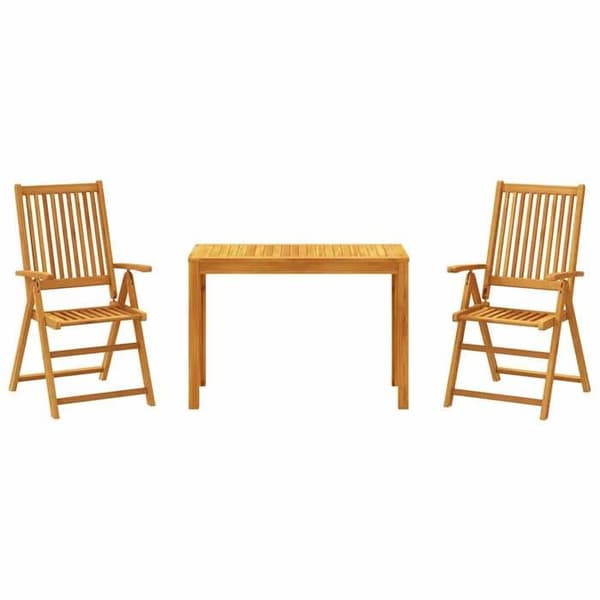 Maison Exclusive - Have spisebordssæt 3 stk Solid akacietræ