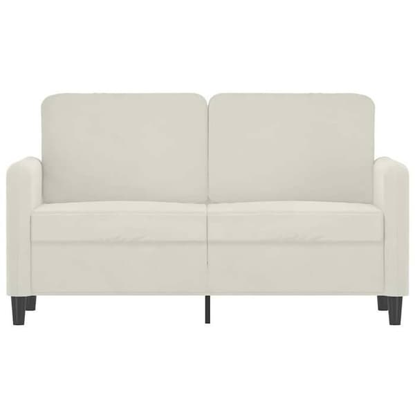 Maison Exclusive - 2-paikkainen sohva, kerma 120 cm sametti