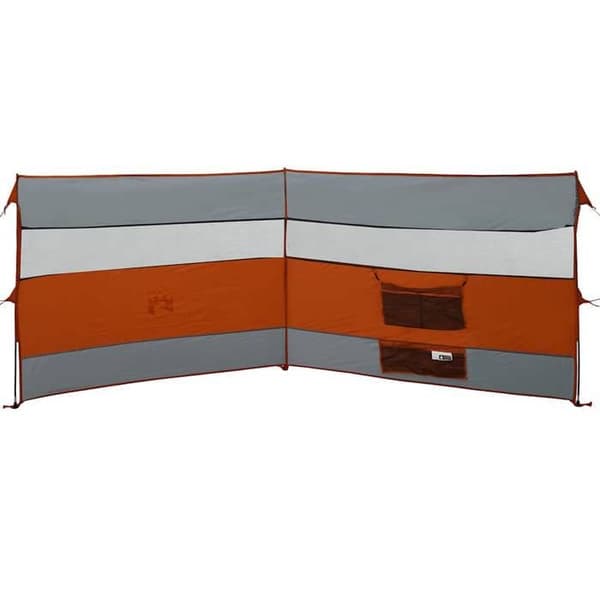 Maison Exclusive - Grå och orange campingvindskydd 340x130 cm vattentät