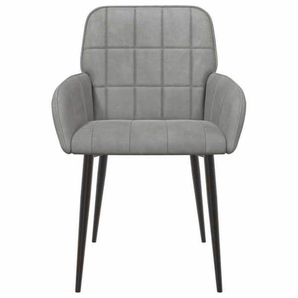 Maison Exclusive - Matstolar 4 st Ljusgrå Sammet