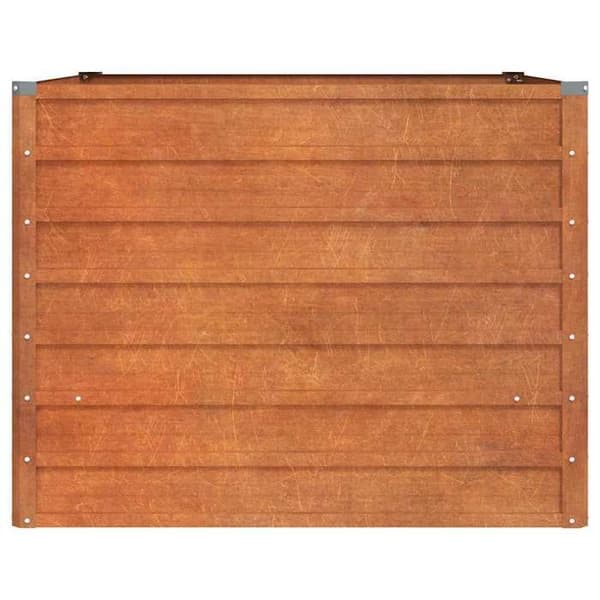 Maison Exclusive - Hævet havebed i rusten 100x100x77 cm cortenstål rost