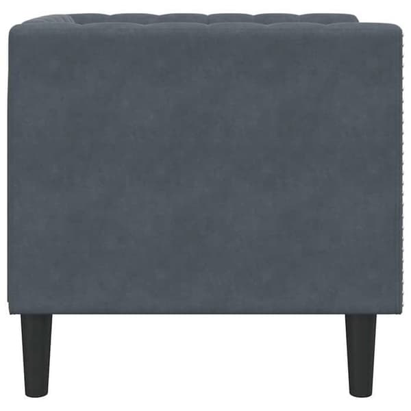 Maison Exclusive - Tummanharmaa sohva 74,5 x 71 x 70,5 cm Sametti