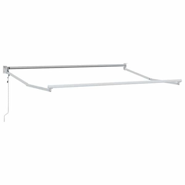 Maison Exclusive - Fällbart tak i gult, orange och vitt 3,5 x 2 m