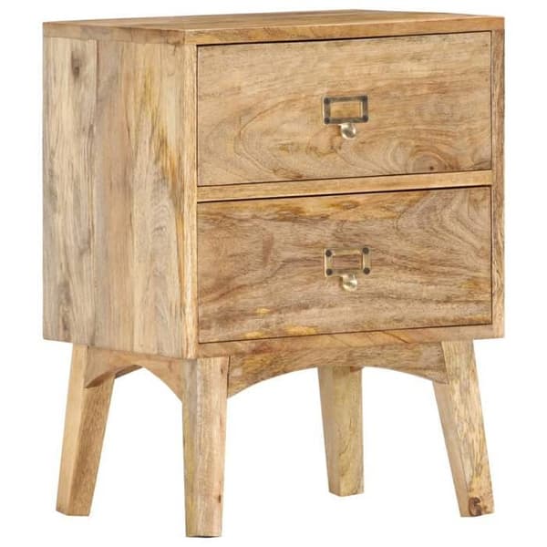Maison Exclusive - Nattduksbord 40x35x55 cm Solid mangoträ kastanj
