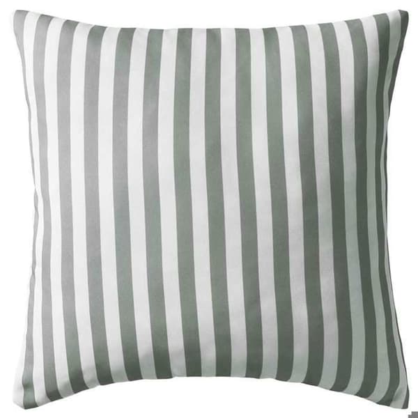 Maison Exclusive - Utomhuskudde set om 2 Randig tryck 45 x 45 cm Grå
