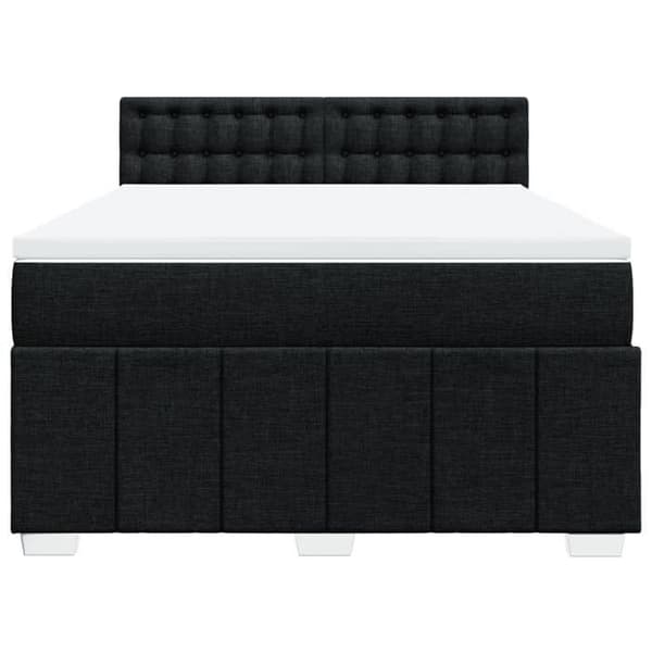 Sengestel med madras - Eksklusiv Hus - 140 x 190 cm - Sort - Pocketfjedre