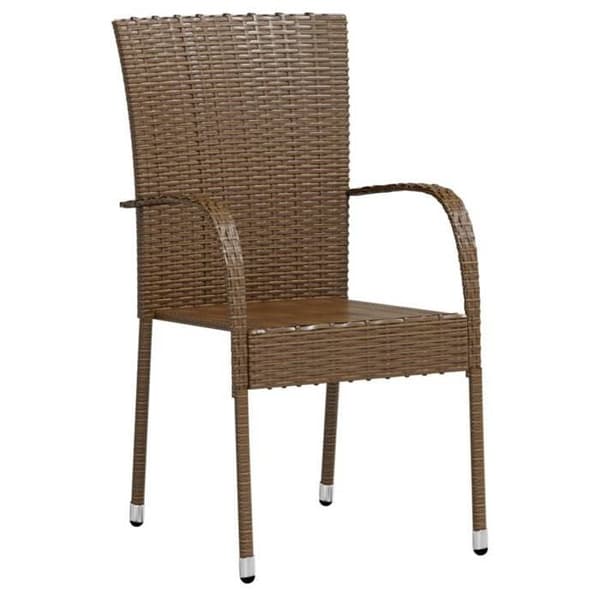 Maison Exclusive - Trädgårdsset 3 delar Flätad resin Brun