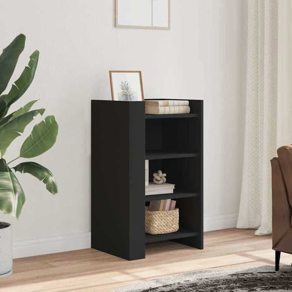 Maison Exclusive - Musta buffet 45x35x75 cm insinööripuuta