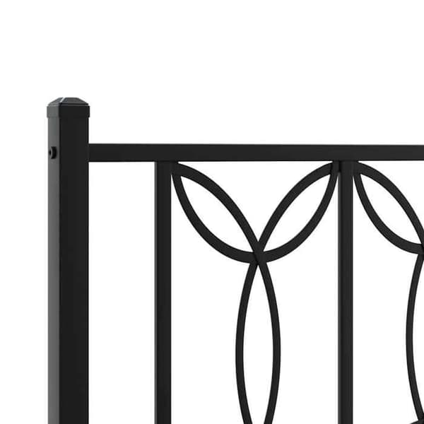 Maison Exclusive - Erstatnings hovedgærde i sort metal 193 cm