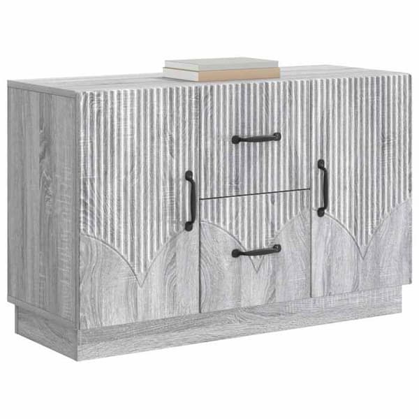 Maison Exclusive - Buffet Sonoma grå 89 x 34,5 x 57 cm Ingeniørtræ