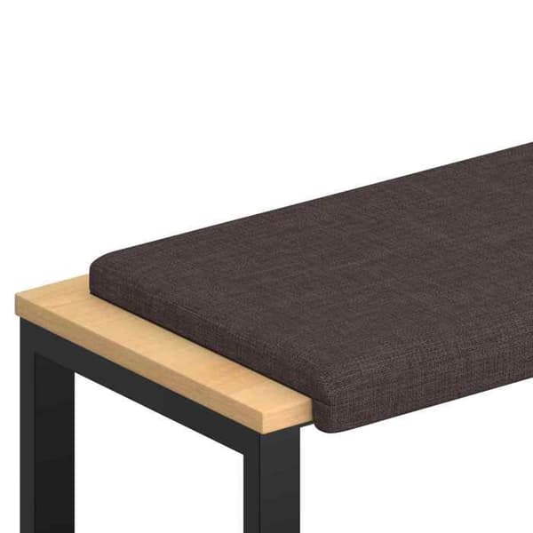 Bænkepude - EKSKLUSIV HUS - L-formet - Polyester - Dybde 35 cm - Skridsikker Mörkbrun