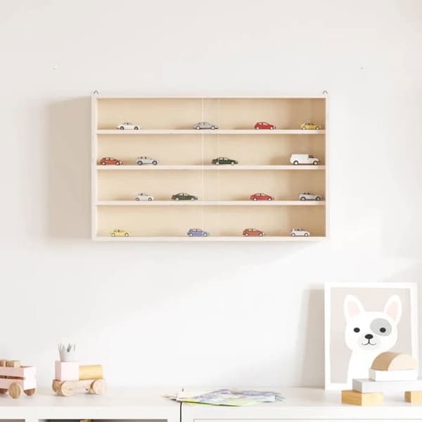 Maison Exclusive - Samling vitrineskab i træ med døre 60 x 8,5 x 37 cm