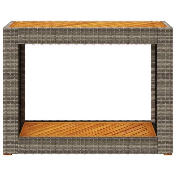 Maison Exclusive - Trädgårds sidobord med grå träskiva 100x40x75 cm