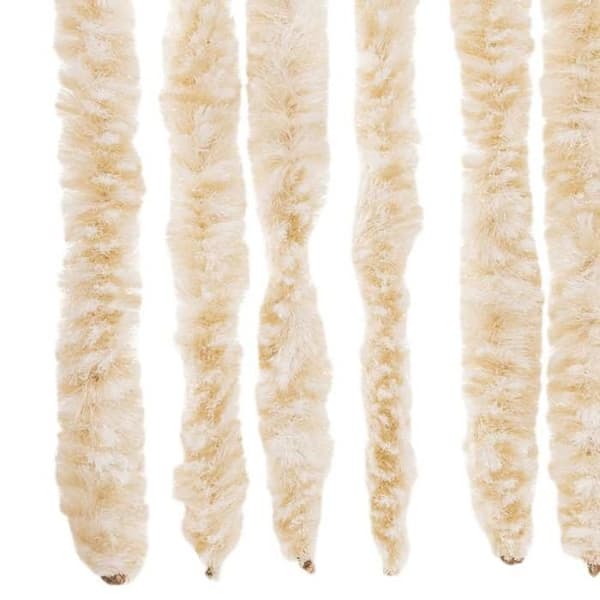 Maison Exclusive - Beige ja valkoinen hyttysverkko 90x220 cm chenille