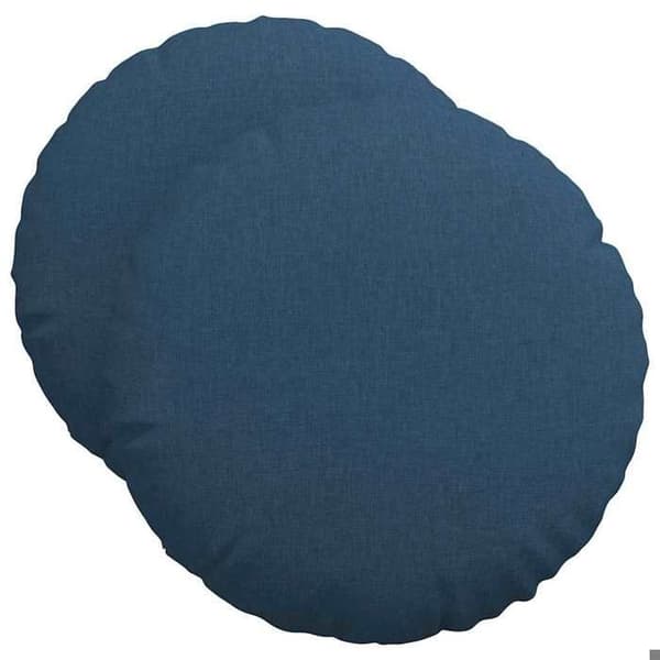 Maison Exclusive - Sittkuddar 2 st Tyg Blå Ø50 x 19 cm
