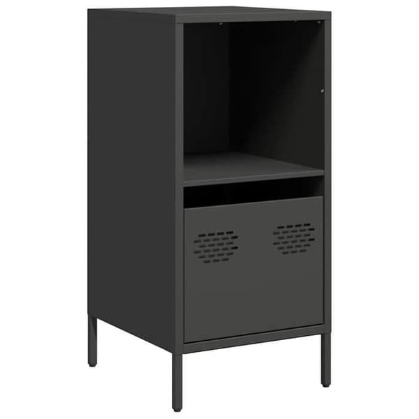 Maison Exclusive - Buffet sort 35x39x73,5 cm koldvalset stål