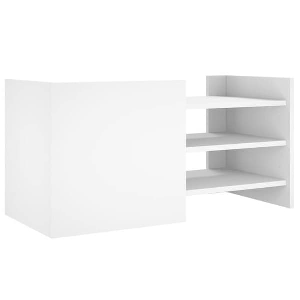 Maison Exclusive - TV-möbel vit 80x35x40 cm ingenjörsträ