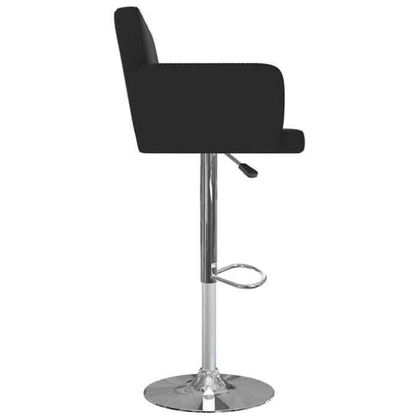 Maison Exclusive - Barstolar set om 2 svart konstläder