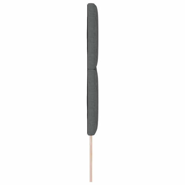 Maison Exclusive - Tummanharmaa pääty 144 cm kangasta Mörkgrå